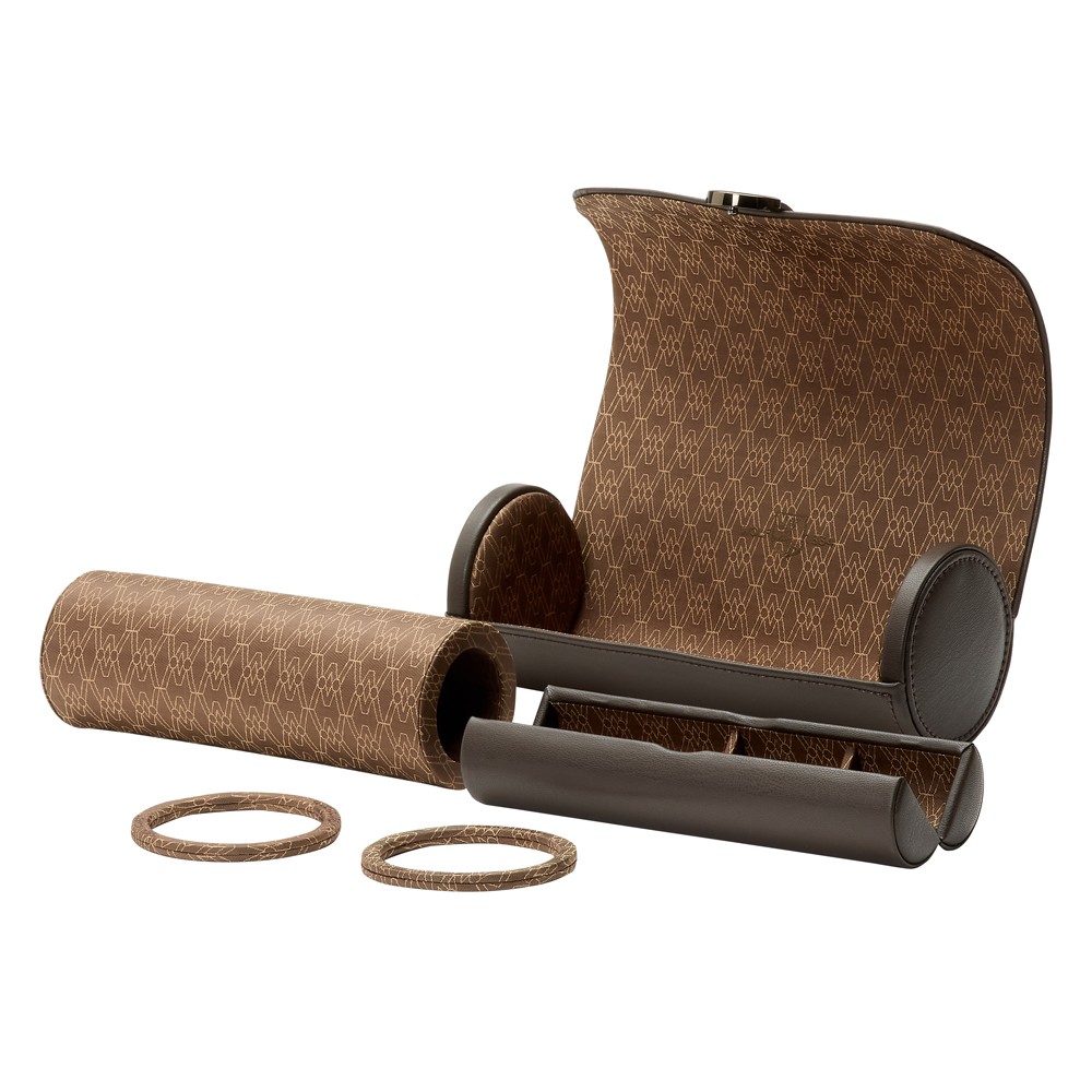  Rotolo per orologi triplo - Caffè - WOLF