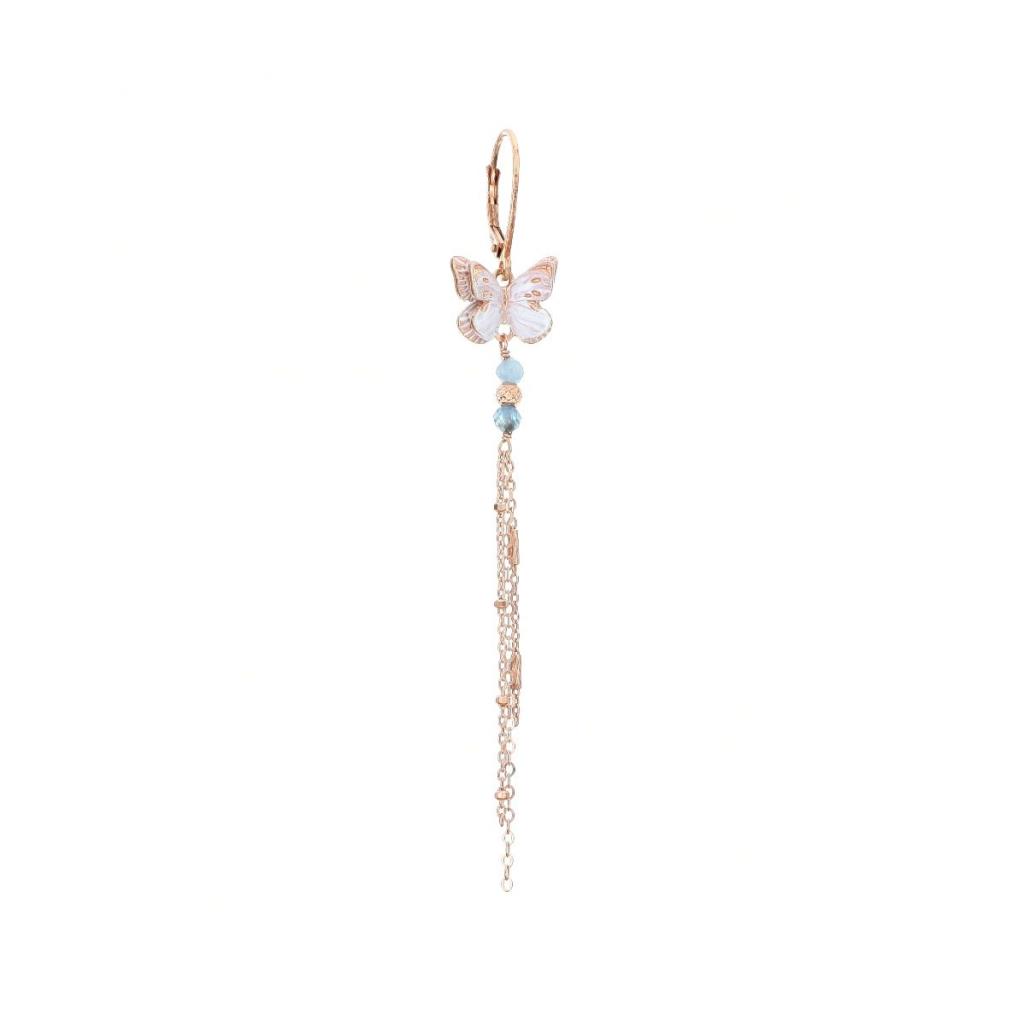 Maman et Sophie white butterfly pendant earring ORFAR10CT - MAMAN ET SOPHIE