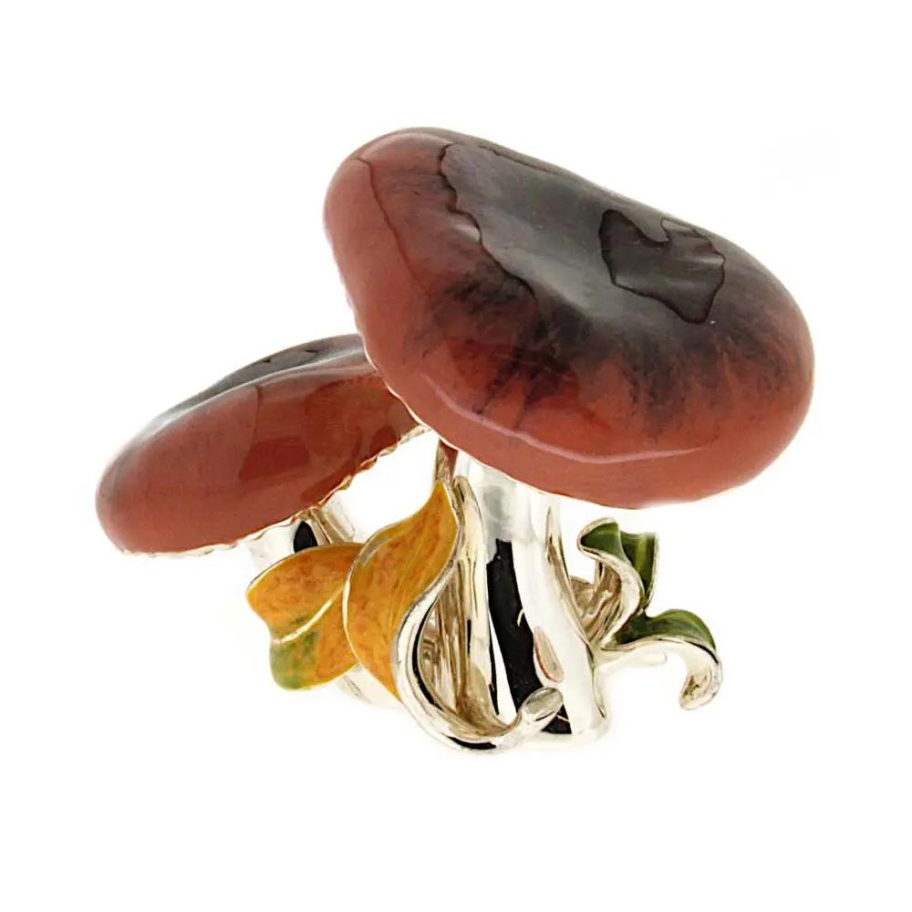  Funghi russole smaltati soprammobile ST223 - SATURNO