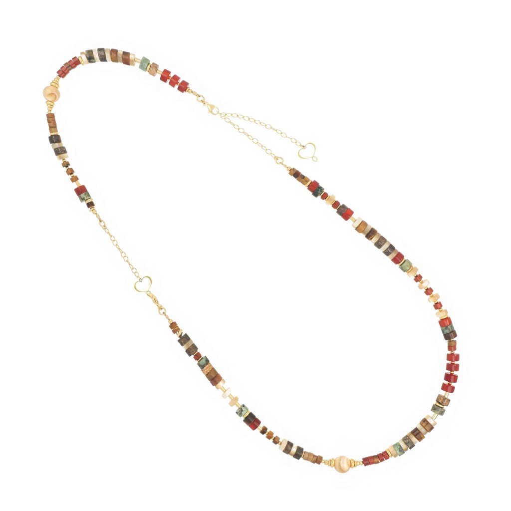 Maman et Sophie CLUSA6SFCB Madreterra Necklace in 925 Silver and Gold - MAMAN ET SOPHIE