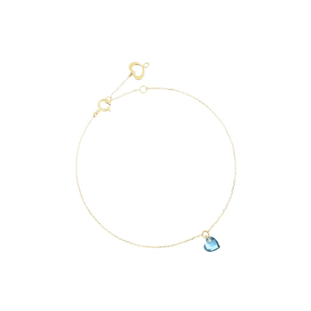 Bracciale 18kt cuore nudo blu Maman et Sophie BRCUNTB - MAMAN ET SOPHIE