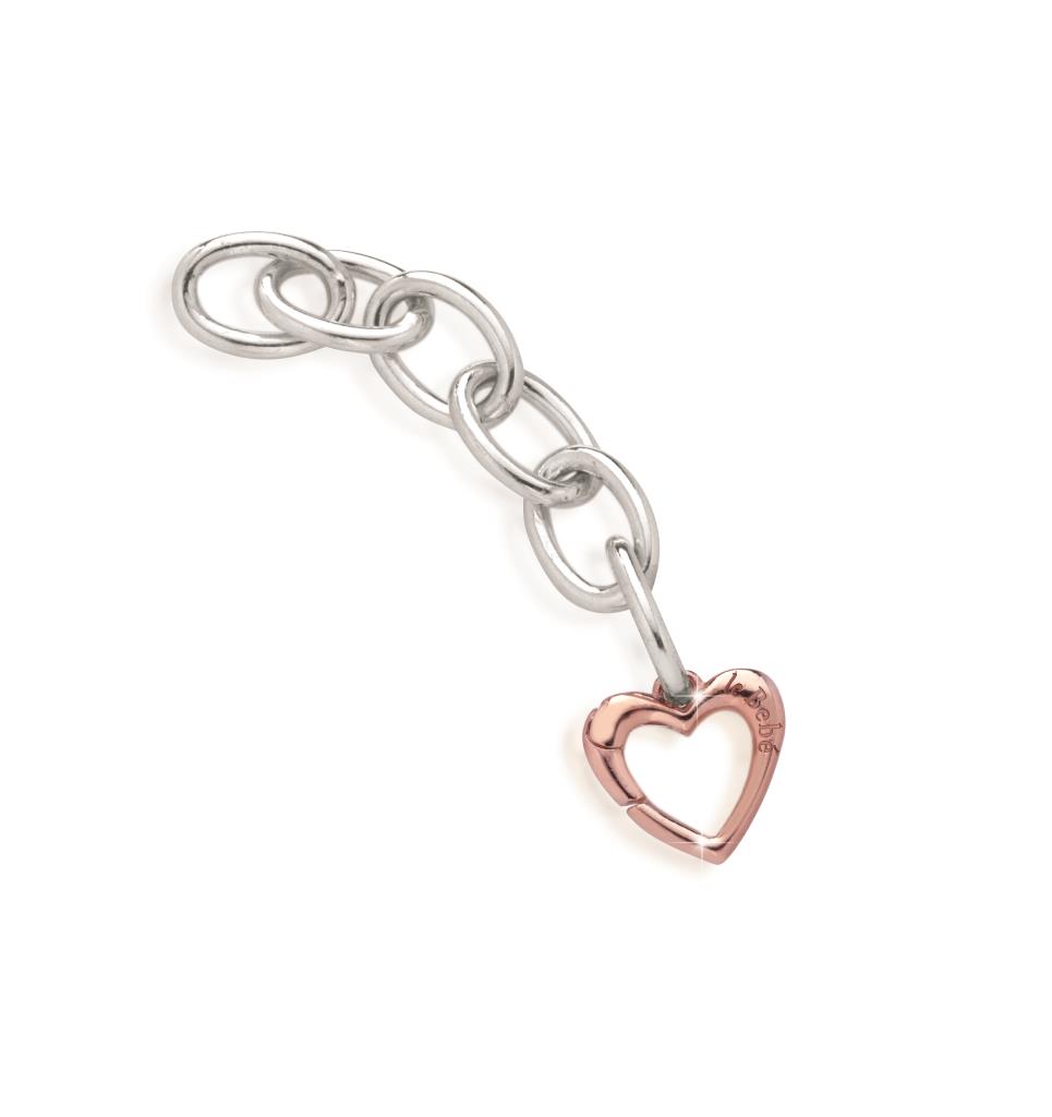  Link charm bracelet leBebe in 925 sterling silver and 9kt rose gold - LE BEBE