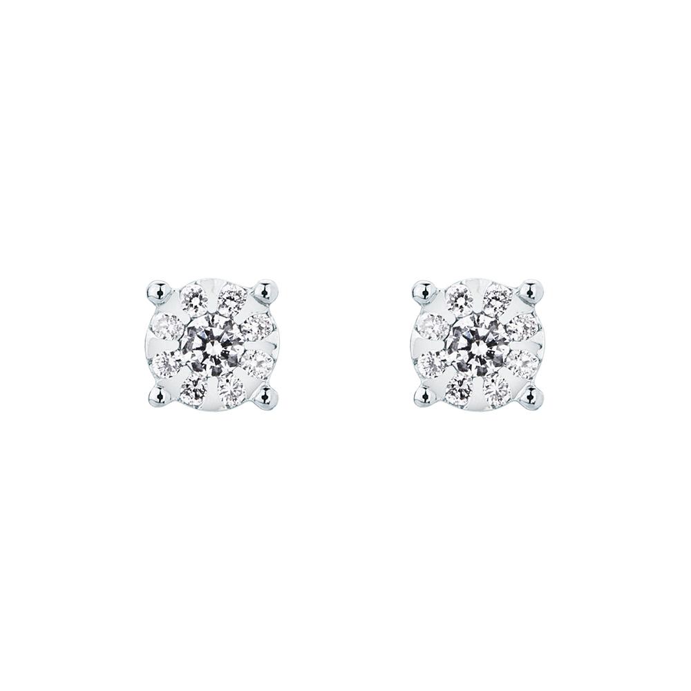  White gold multi-stone diamonds earrings 0,12ct Mirco Visconti - MIRCO VISCONTI