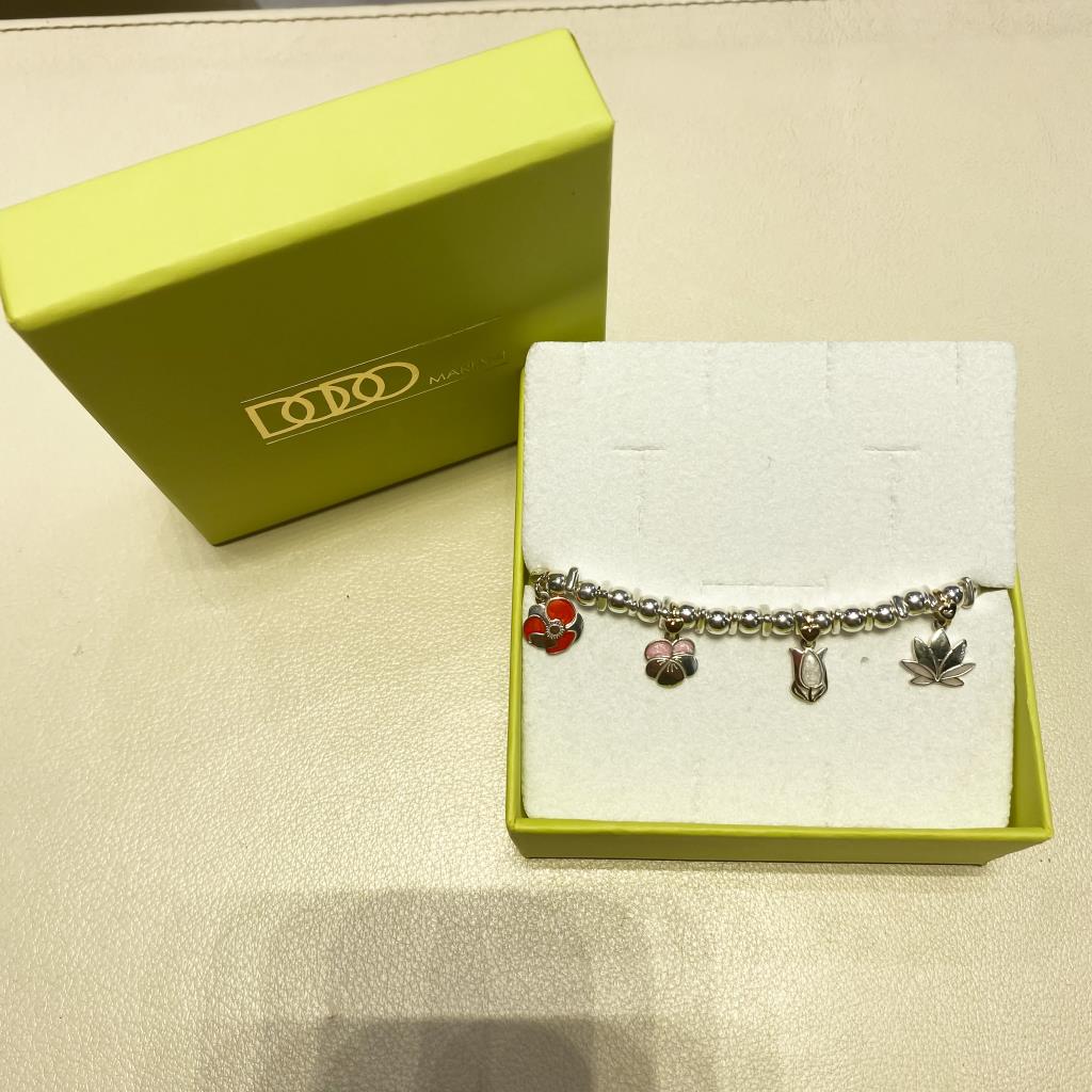  Bracciale Dodo Mariani triangoli-bubble 5 ciondoli garden - DODO MARIANI