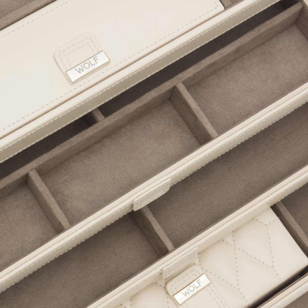  Wolf Large Jewellery Case - Ivory - WOLF