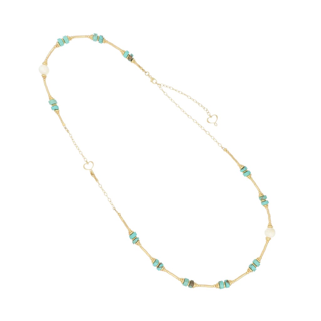 Maman et Sophie CLUSA6ATGI Madreterra Necklace in 925 Silver and Gold - MAMAN ET SOPHIE