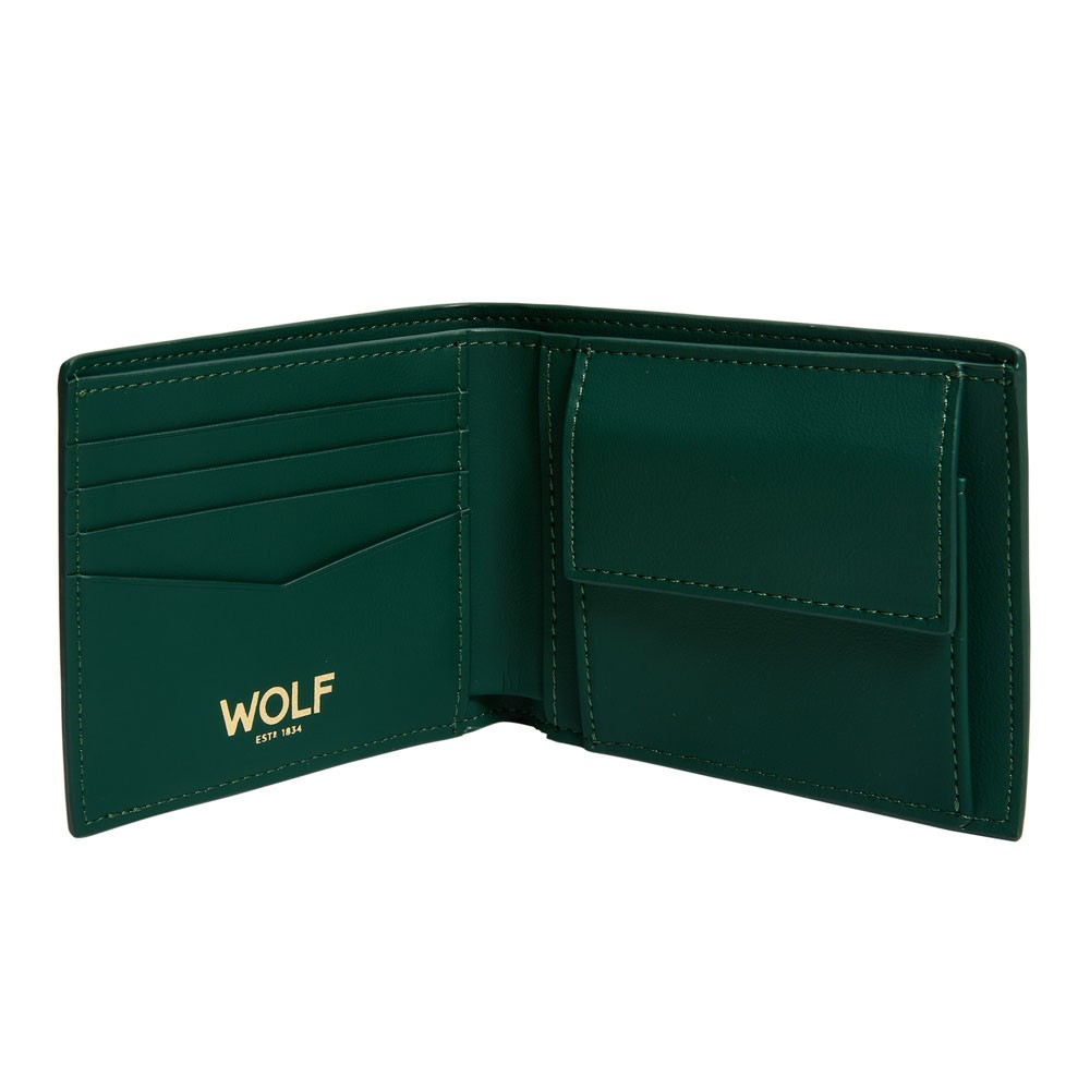  Wolf Billfold and Coin Wallet - Green - WOLF