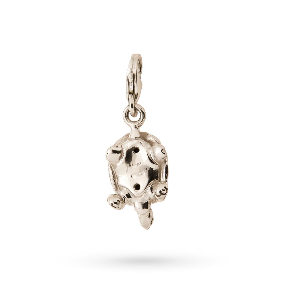  Turtle pendant in 925 silver and enamel - SATURNO