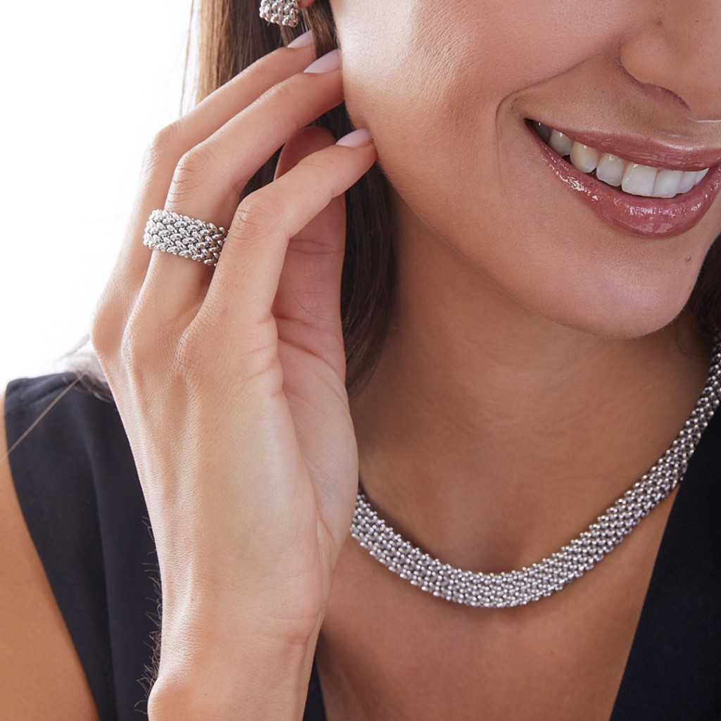  Unoaerre 5907-14 silver ring size 14 - UNOAERRE