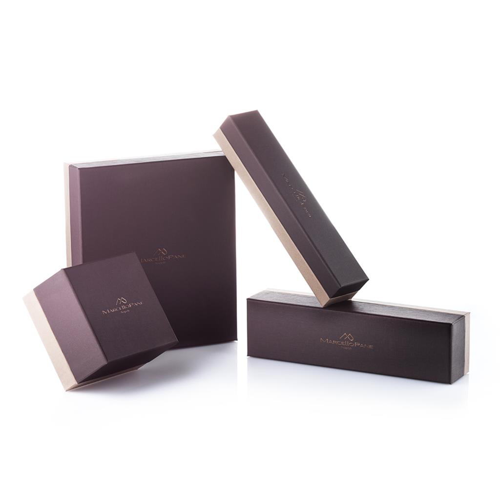  Orecchini cerchi argento Marcello Pane Rubber Black - MARCELLO PANE