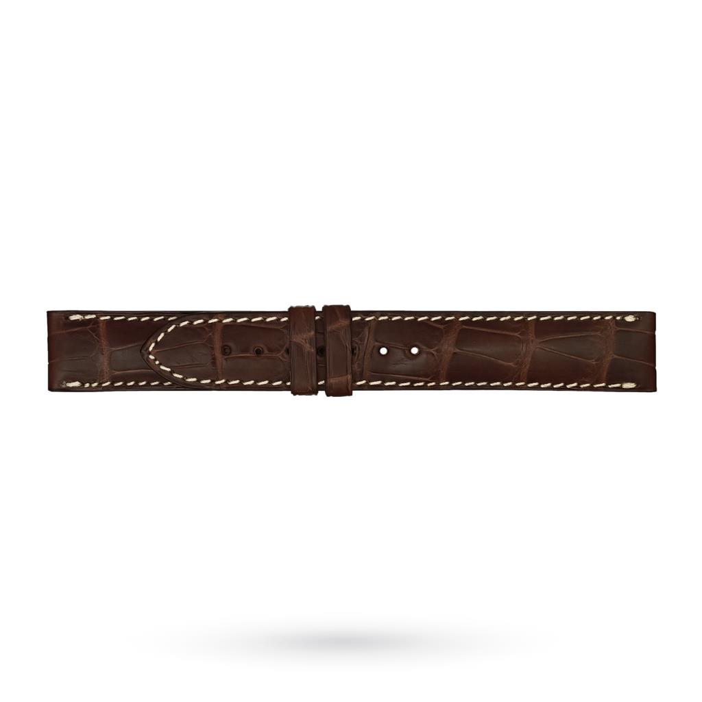 Cinturino originale Longines imitazione coccodrillo marrone 18-18mm - LONGINES
