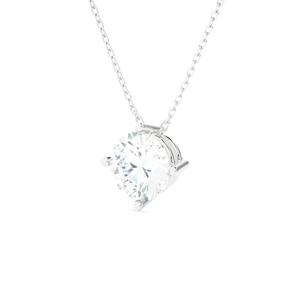  Girocollo oro bianco con diamante 1,5 Carati Lab-Grown - AMA