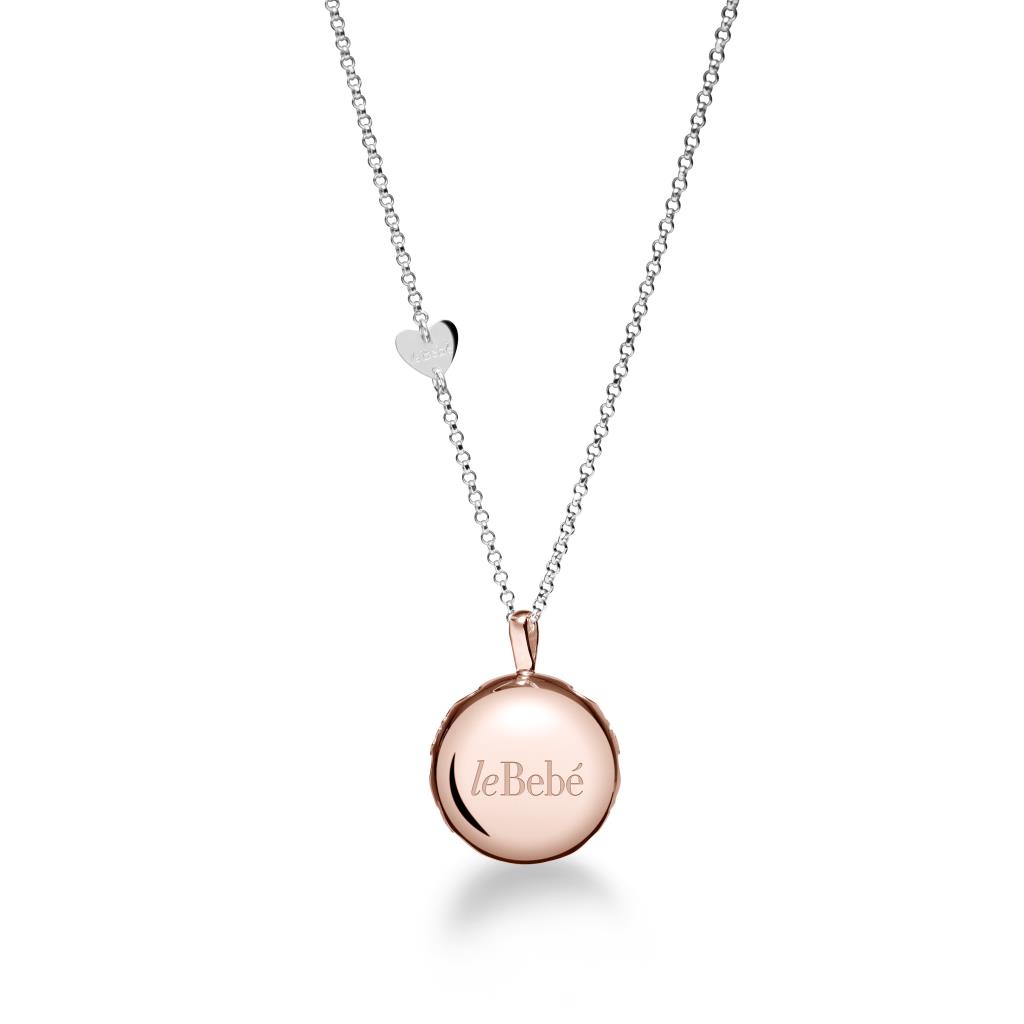 Ciondolo leBebe SNM012 SuonAmore Lune argento placcato oro rosa - LE BEBE