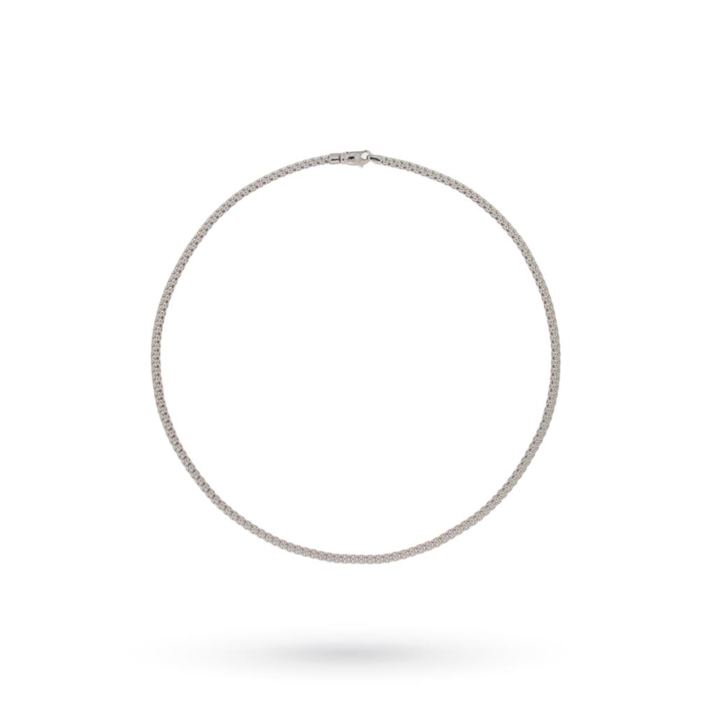 Thin 18kt White Gold Necklace | Fope | Prima - FOPE