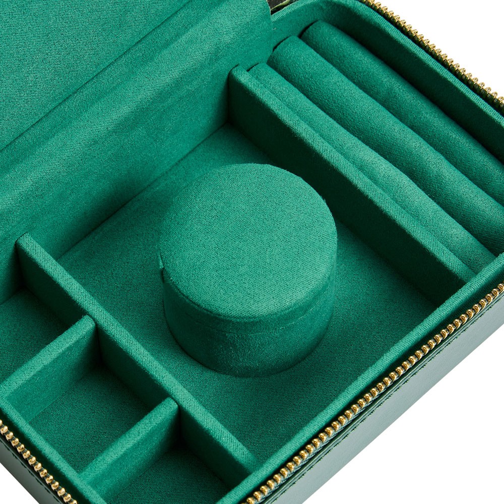  Portagioie da viaggio con cerniera - Verde foresta - WOLF