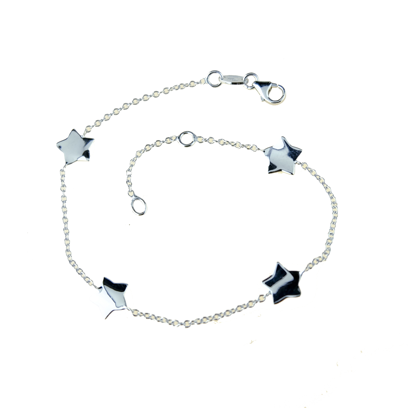 bracciale-con-stelle-a-piastra-ondulate