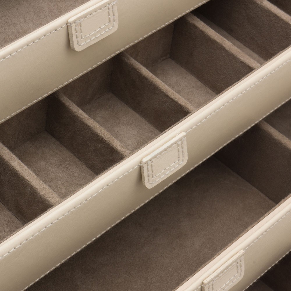  Wolf Extra Large Jewellery Case - Ivory - WOLF