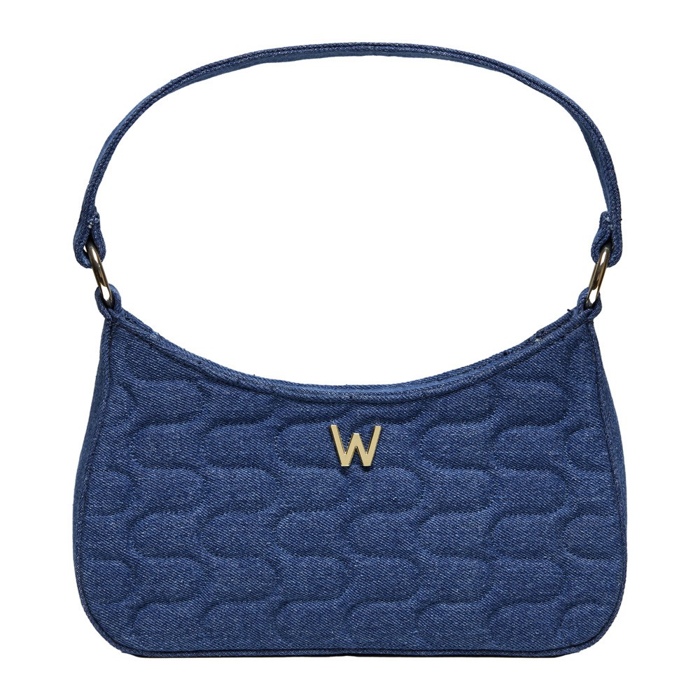  Borsa a tracolla con sciarpa - Denim - WOLF