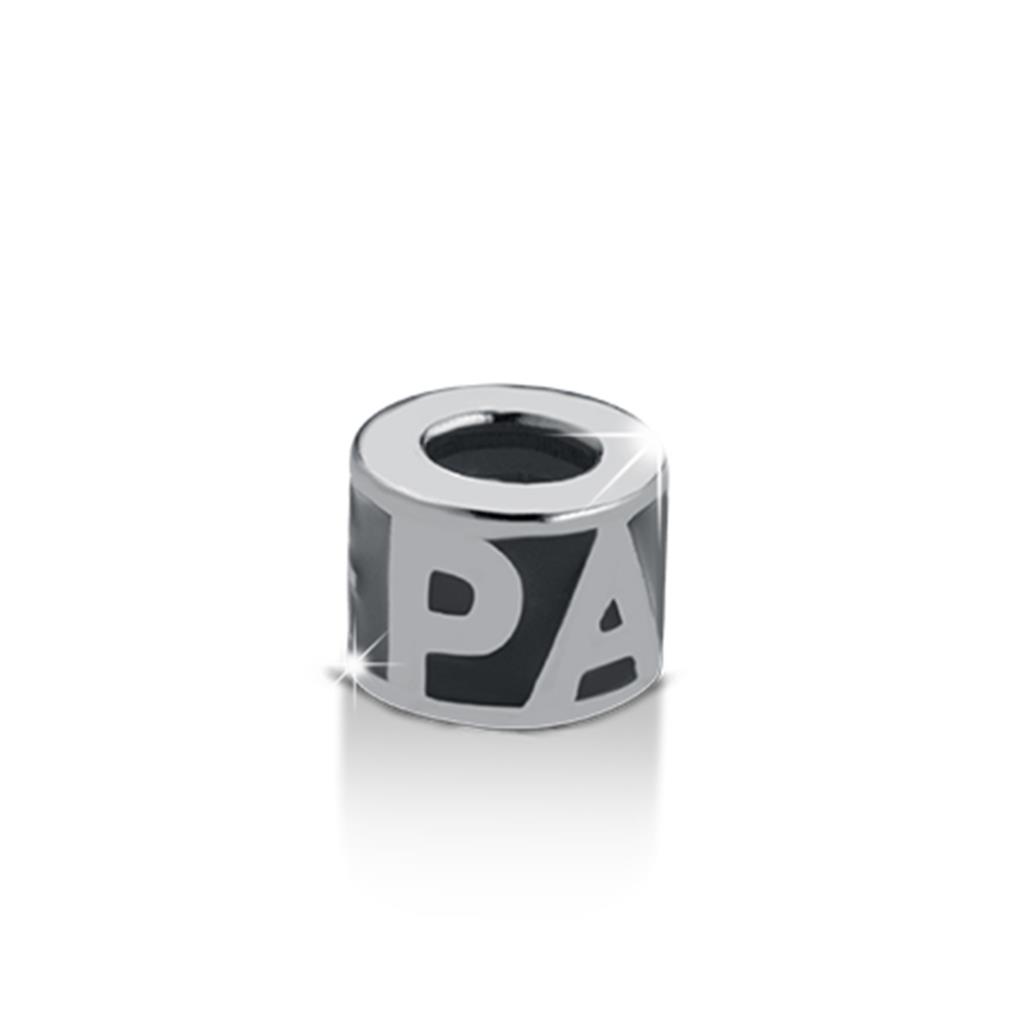  Charm leBebe LBU025 bimbo scritta papà sagoma maschietto base smaltata - LE BEBE