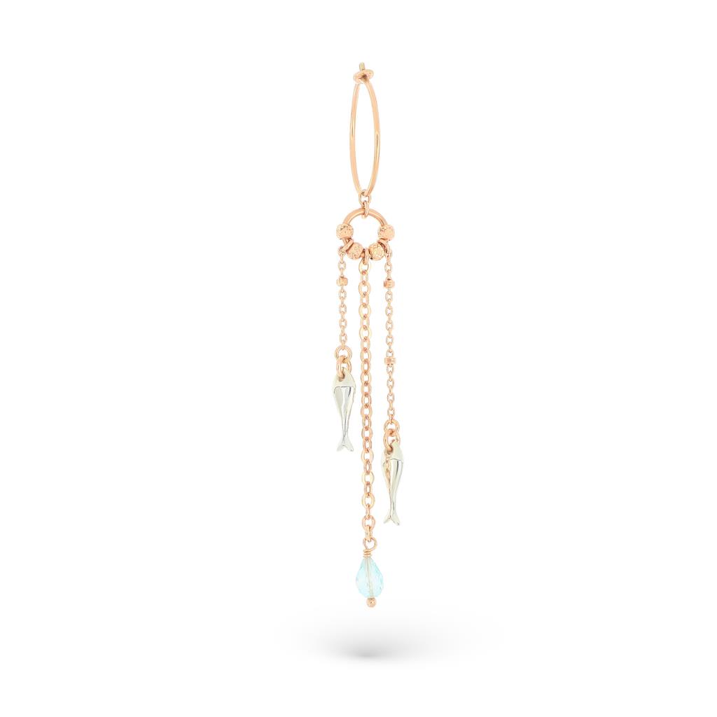 Fish hoop earring Maman et Sophie ORMAR02P