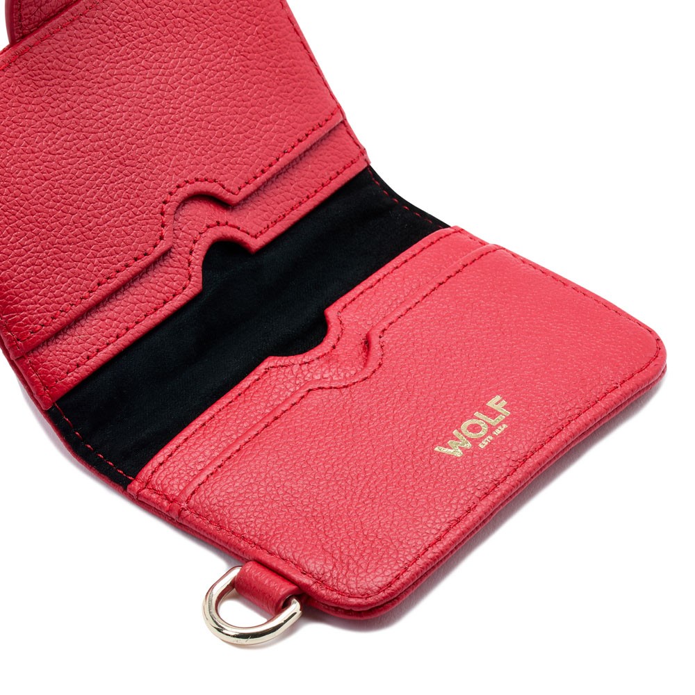  Wolf Credit Card Holder with Wristlet - Red - WOLF