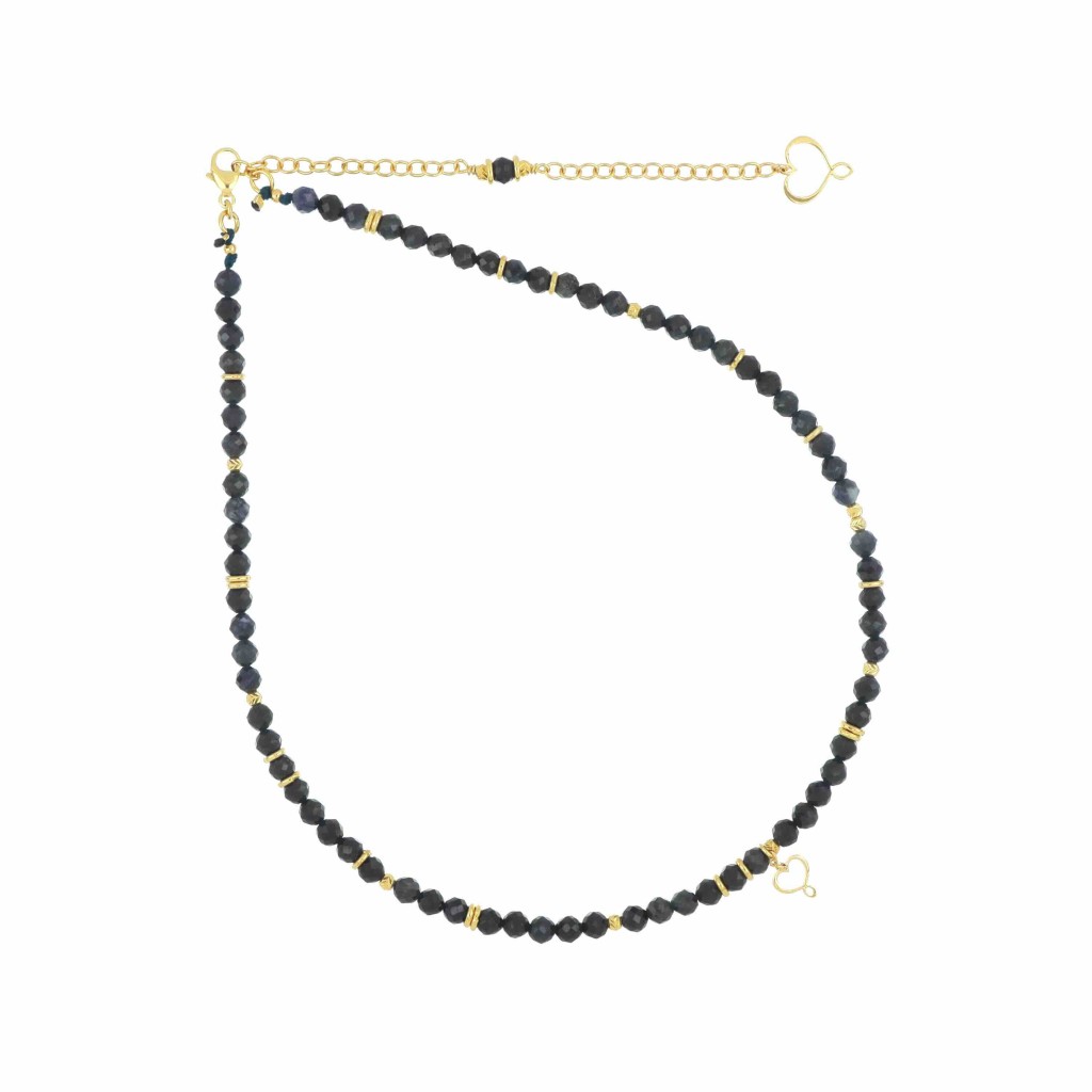 Sapphire Necklace with Mini Maman Heart Maman et Sophie - MAMAN ET SOPHIE