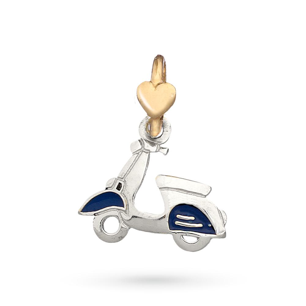 Ciondolo a forma di vespa Piaggio in argento 925 di Dodo Mariani