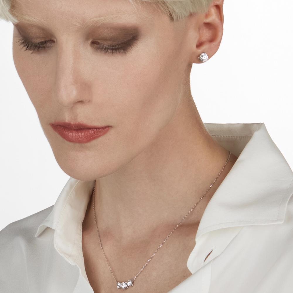  Orecchini oro bianco con diamanti da 0,7 Carati Lab-Grown - AMA