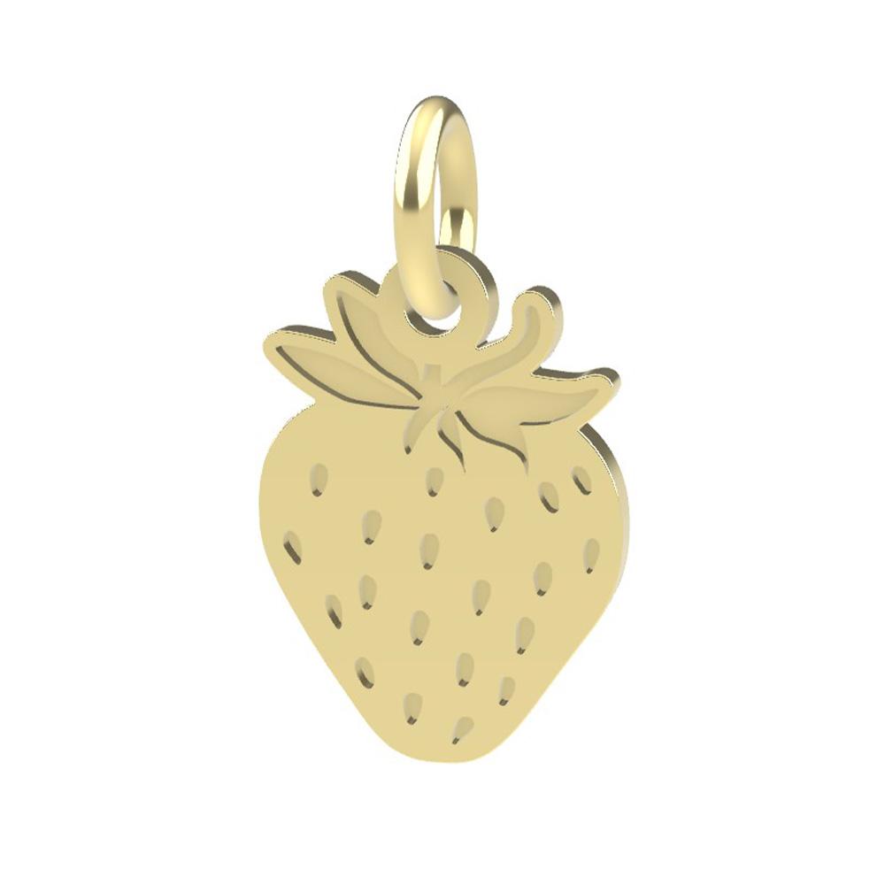 Ciondolo a forma di Fragola oro giallo 18kt Dedie - DEDIE