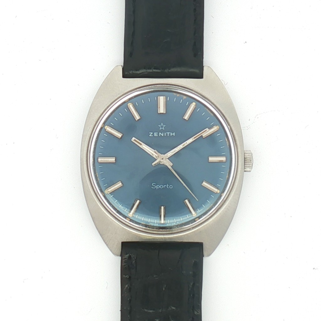 Zenith Sporto 2542 Stainless Steel Manual Blue 37 mm - ZENITH