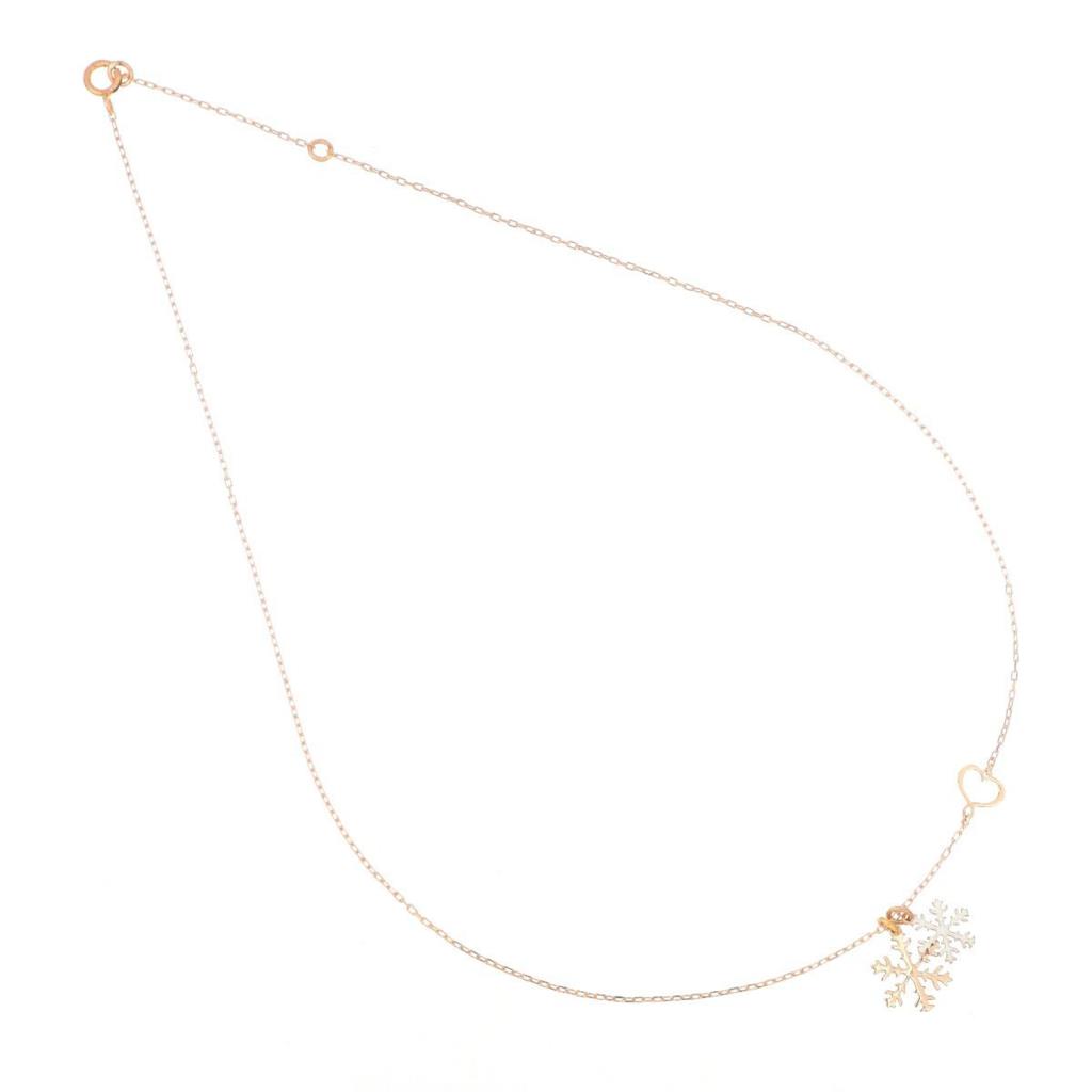 Collana argento con fiocchi di neve smaltati - MAMAN ET SOPHIE