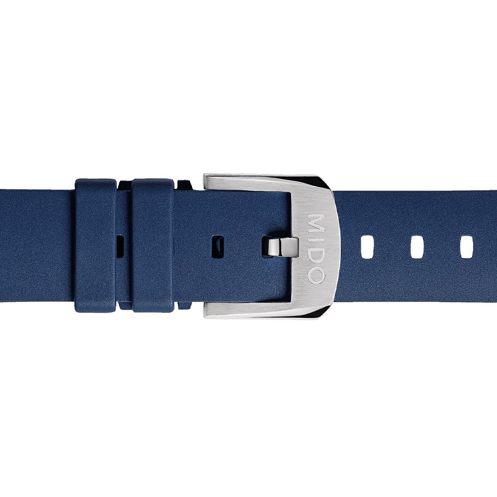 Cinturino Mido Multifort TV 35 gomma blu 18mm - MIDO