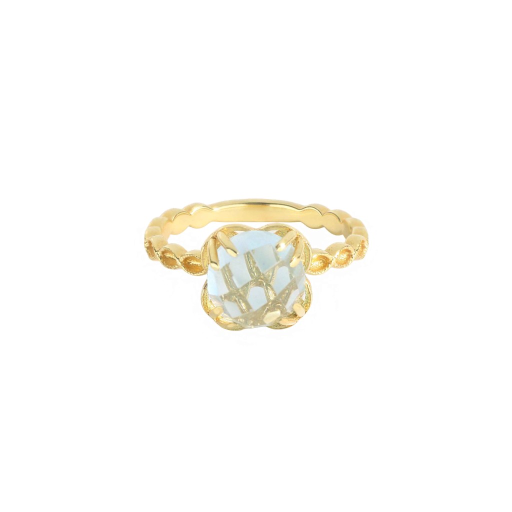 Anello Maman et Sophie ANBETTA13GI Elizabeth Argento 925 Dorato - MAMAN ET SOPHIE