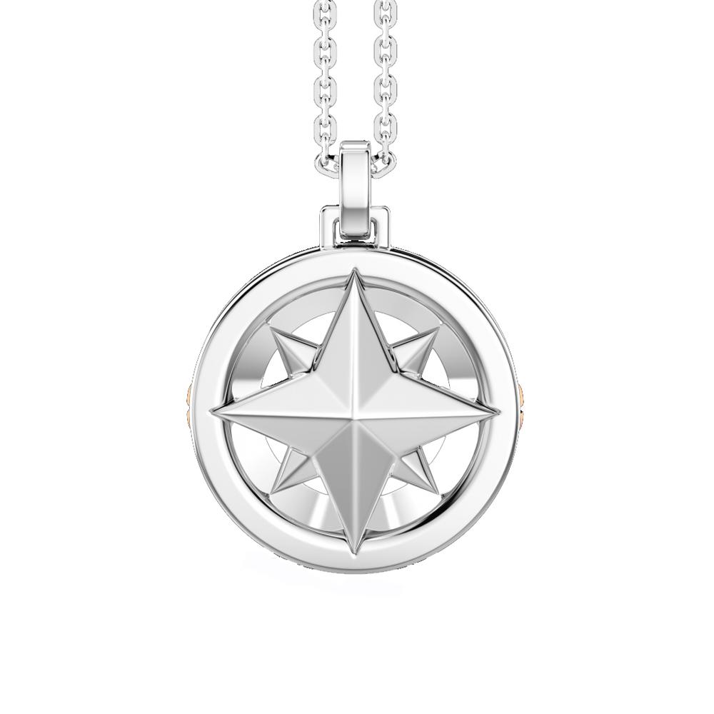 Zancan ESC120R necklace with Compass Rose pendant - ZANCAN