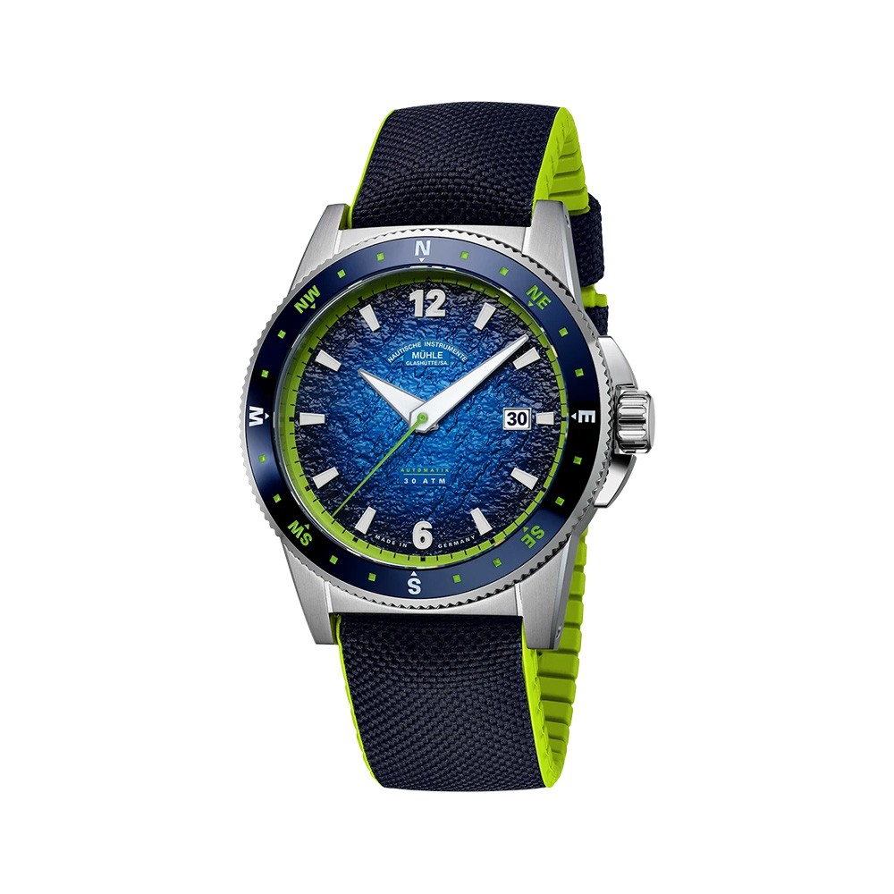 orologio Muhle Glashutte Sport blu e verde
