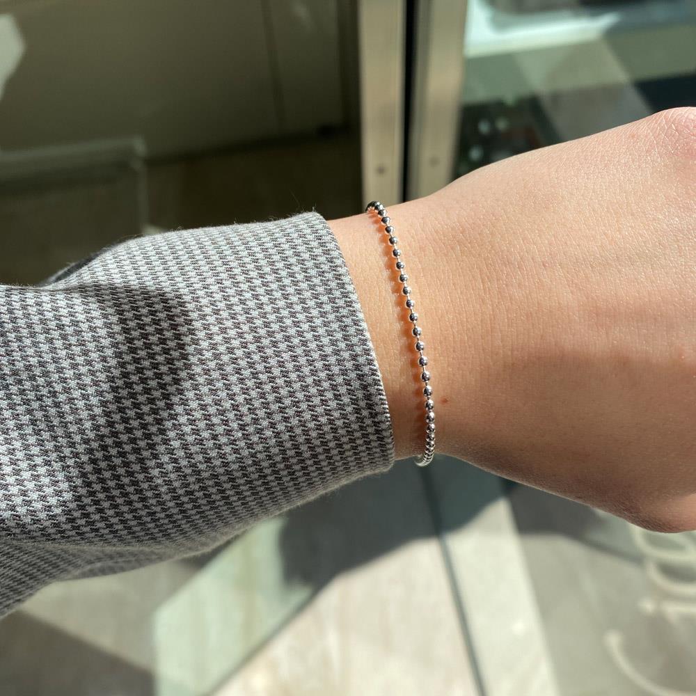  Dodo Mariani silver small dots bracelet 18cm - DODO MARIANI