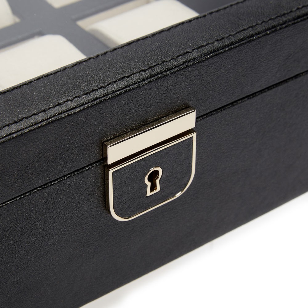  Scatola porta orologi da 6 pezzi - Nero Antracite - WOLF