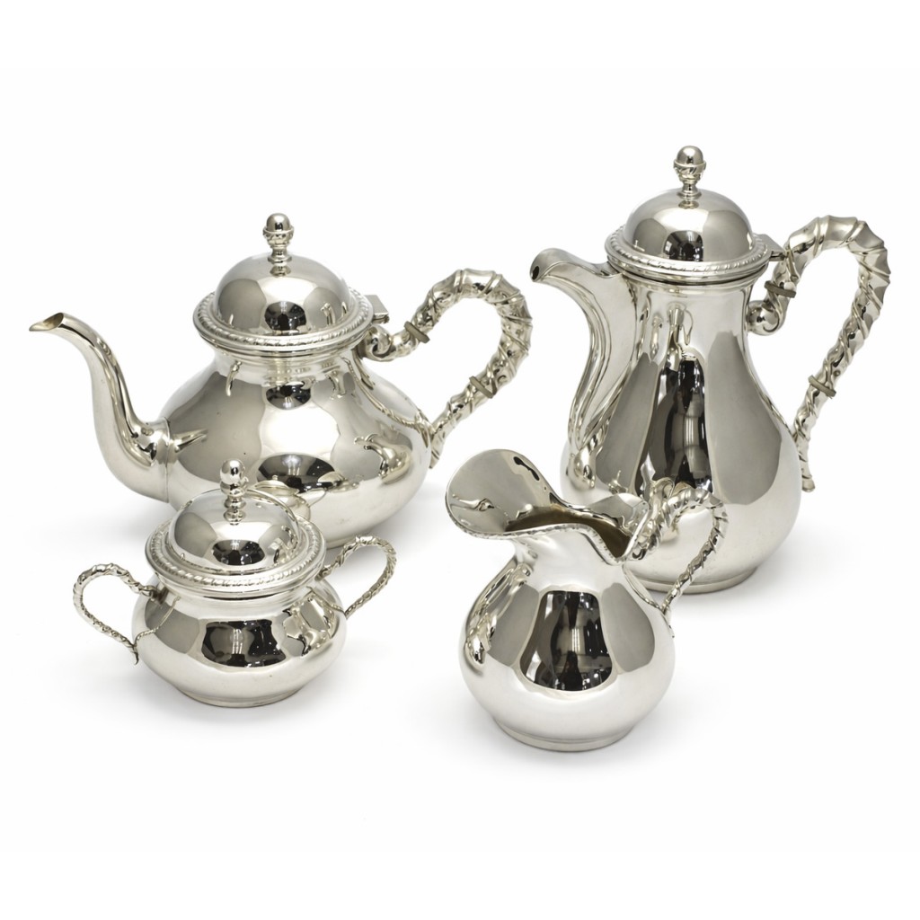 Servizio da t&egrave; 4 pezzi in argento 800, Zaramella - ZARAMELLA