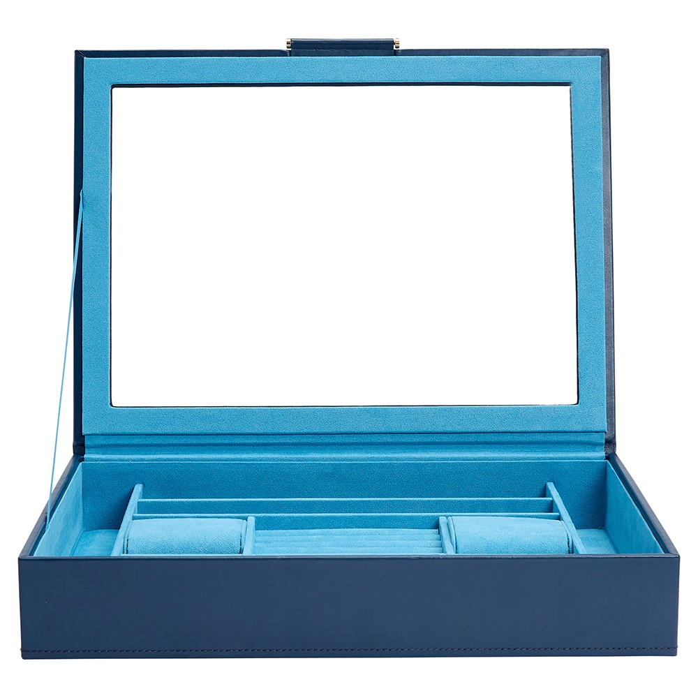  Wolf Jewellery Box with Window - Indigo - WOLF