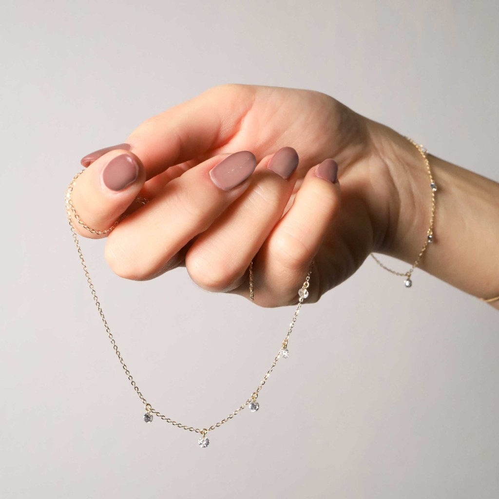  Bracciale rolo oro 3 diamanti lab-grown 0,45ct LuxGioielli - LUXGIOIELLI