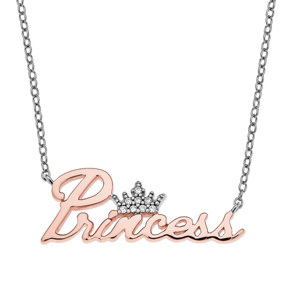 Collana per bambina Disney Princess corona cristalli - DISNEY