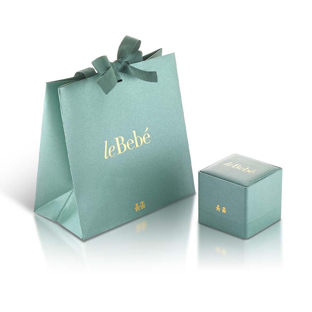  Orecchini leBebe LBB555 Classici cerchietto bimba oro rosa - LE BEBE