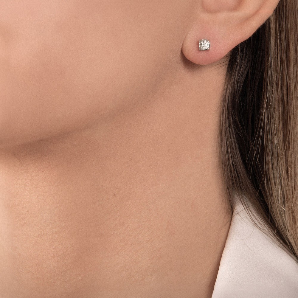  Orecchini punto luce 4 punte con diamanti ~0,29ct totali - MIRCO VISCONTI