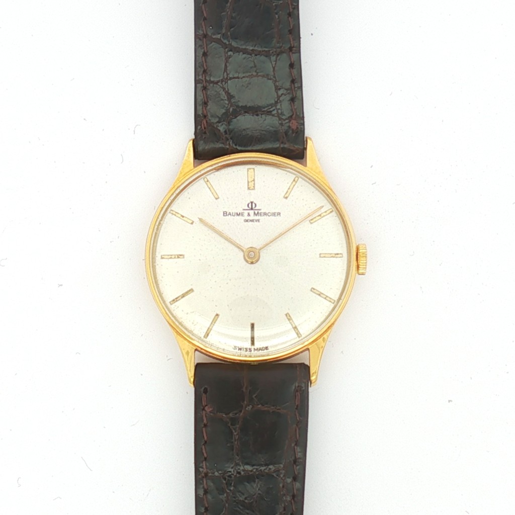 Baume &amp; Mercier Oro giallo 18kt Manuale Silver 30 mm - BAUME & MERCIER