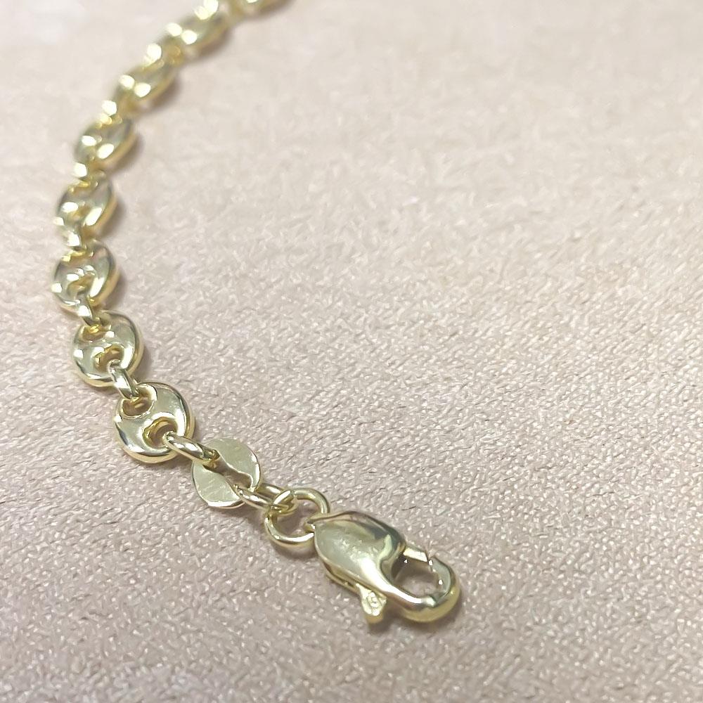  Marine mesh bracelet in 18kt yellow gold 20.5cm - LUSSO ITALIANO