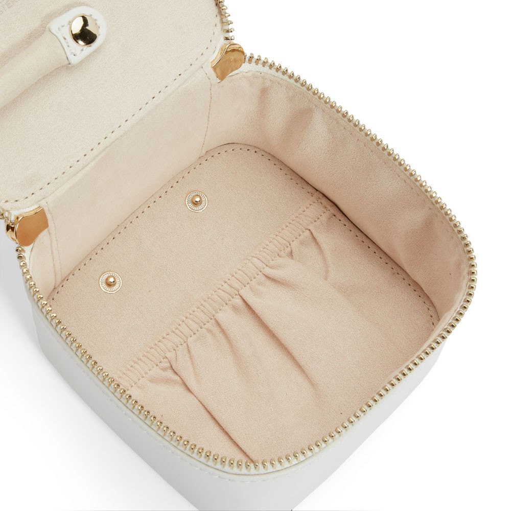  Wolf Zip Jewellery Cube - White - WOLF