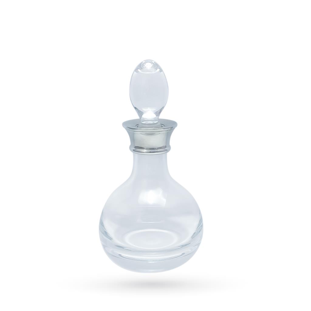 Mini crystal and silver decanter bottle H20cm - CARRS