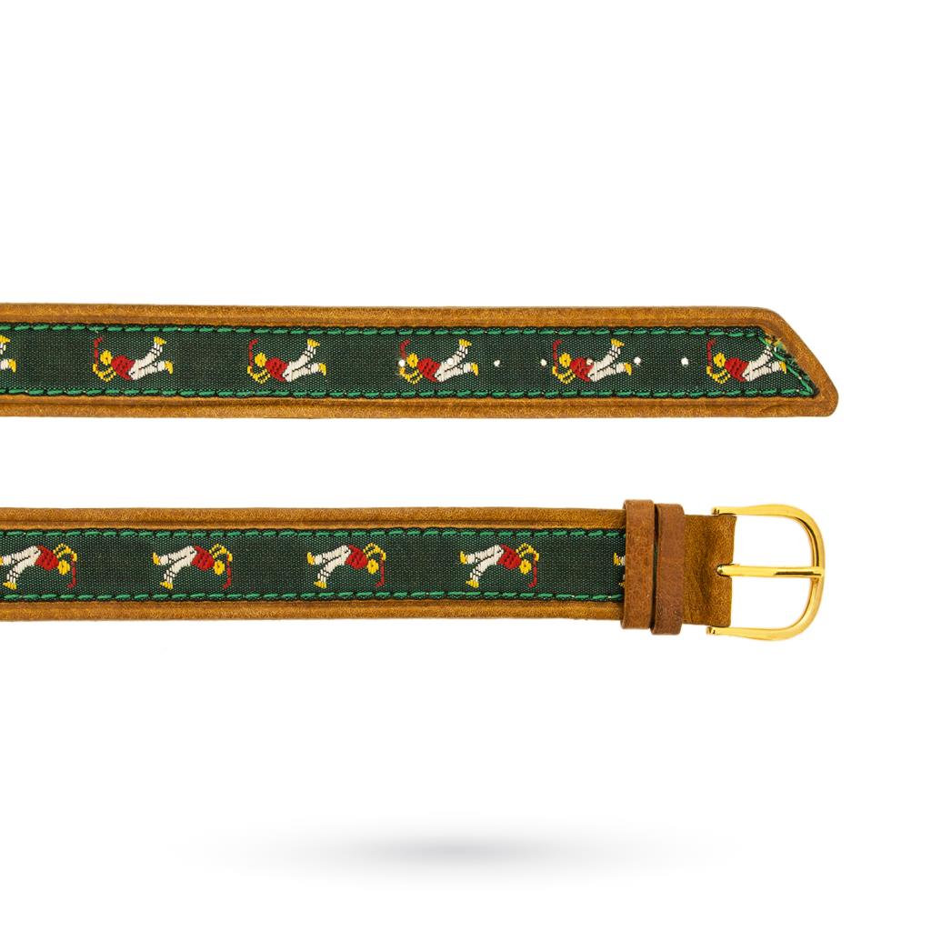 16mm leather and fabric strap golf player - 