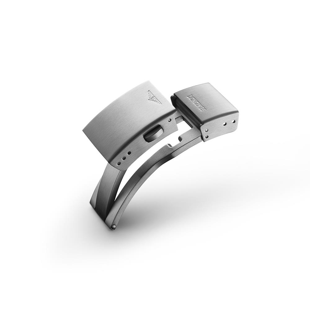 Fibbia originale Longines in acciaio per modelli Hydroconquest