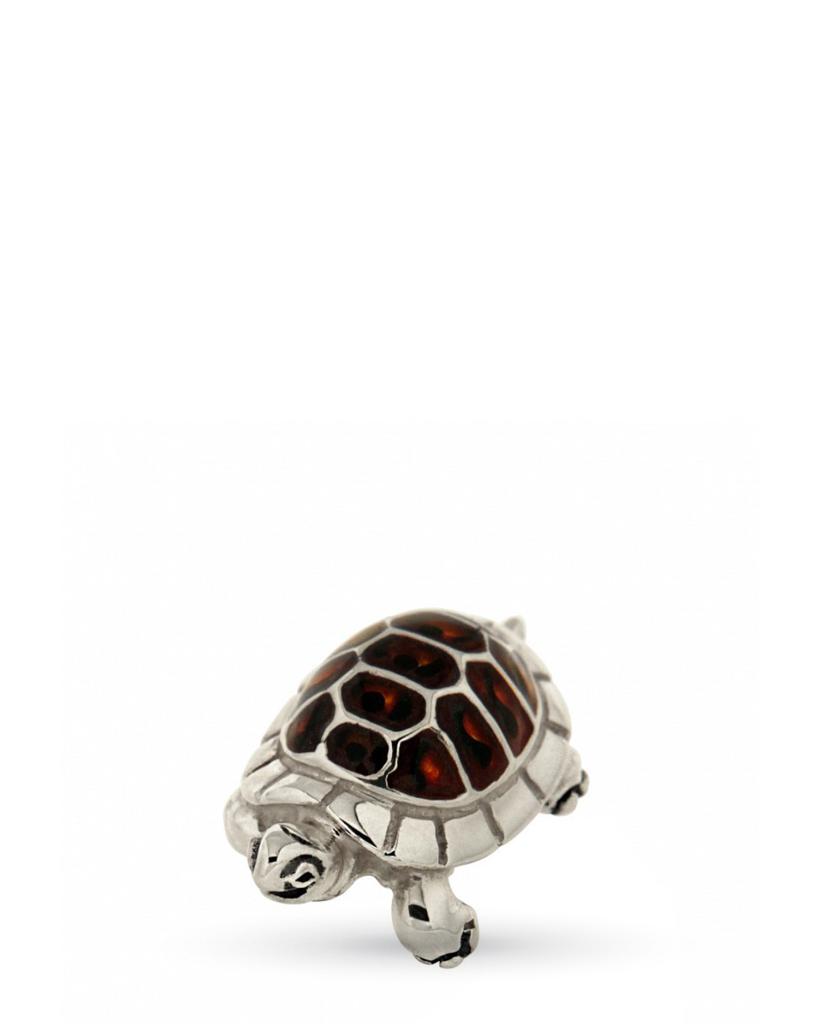  Tartaruga Mini soprammobile argento 925 smalto - SATURNO